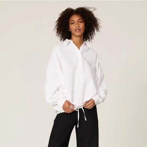 MOSSI Oversized Puff Sleeve Blouse Women Size 42 (US 10)